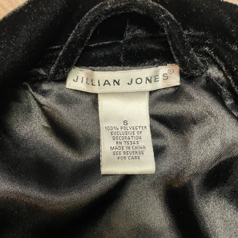 Jillian Jones Vintage Velevet Dressing Gown- Velure Short Robe Women's Small - Picture 3 of 12